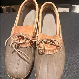 L.L. Bean Women's Brown Two-Tone Duck Shoes